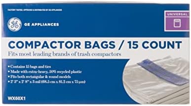 GE WX60X1 Genuine OEM Universal Trash Compactor Bags for GE Trash Compactors