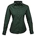 Produktbild Premier Fitness Damen Poplin Long Sleeve Blouse Bluse, Grün (Flasche), 42