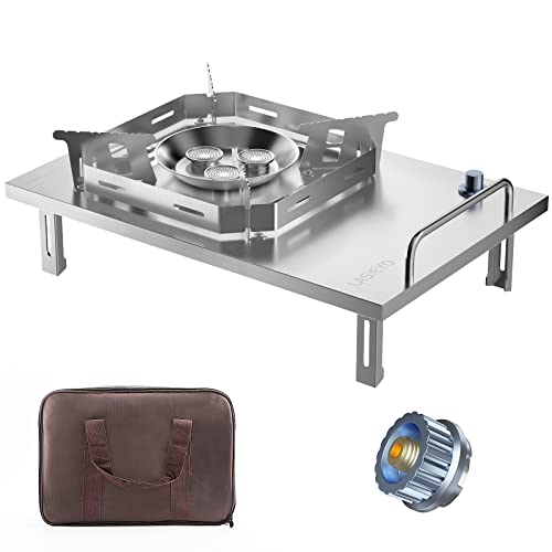 Lasieyo 7500W Camping Stove, Folding Windproof Camping Gas Stove Igt Stove With Storage Bag Butane Fuel Canister Adapter For Igt Camping Table Outdoor Hiking Picnic Kitchen #TOP21