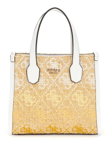 Sac a main GUESS Silvana Mini femme petit cabas bandoulière deux compartiments jaune