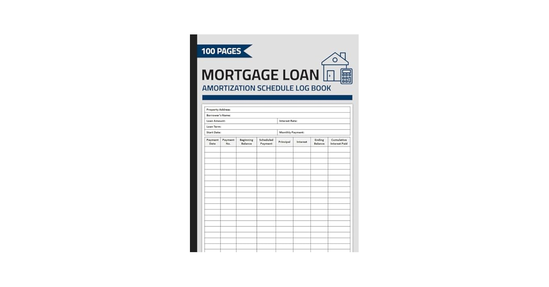 Mortgage Loan Amortization Schedule Log Book: Mortgage Loan Monthly Amortization Payment Tracker | Home Loan Payments Record Logbook | 100 Pages: Publishing, Huso.Bv: Amazon.com: Books mortgage-loan-amortization-schedule-log-book-mortgage-loan-monthly-amortization-payment-tracker-home-loan-payments-record-logbook-100-pages-publishing-huso-bv-amazon-com-books