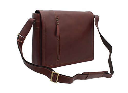 Visconti Enzo Vintage Tan lederen laptoptas VT5