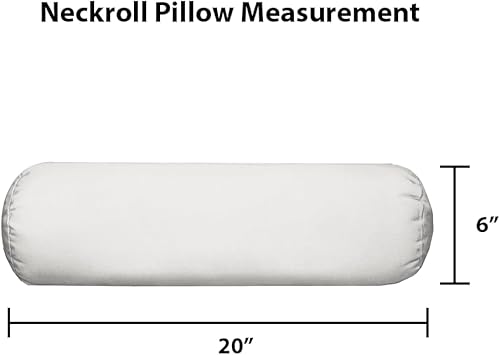 Miniatura 3 de RSH Décor - Juego de 2 almohadas de almohada para interiores y exteriores, 20 pulgadas de ancho x 6 pulgadas de alto, marfil (crema, natural)