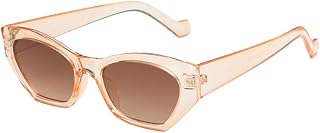 Fashion Cat Eye Irregular Sunglasses Women Vintage Clear Candy Color Men Trending Polygon Uv400