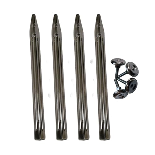 Game Room Guys Chrome Pinball Leg Levelers and Bolts - Set of 4