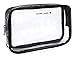Produktbild MyGadget Kosmetiktasche Transparent Größe S Klein - PVC Tasche durchsichtig & wasserdicht Kulturbeutel für Flugzeug Reise Make-Up, Kosmetik, Flüssigkeiten