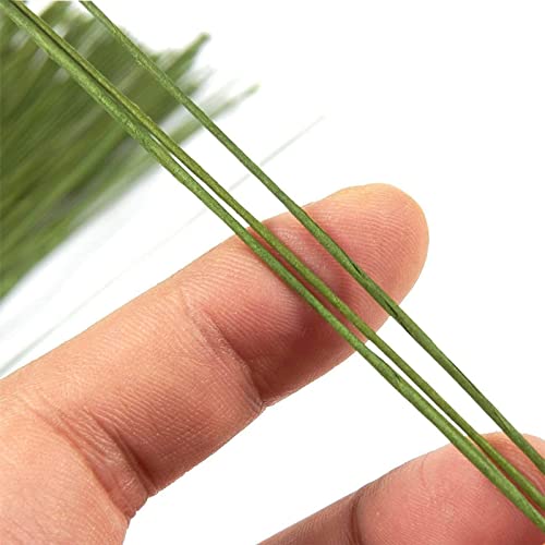 Juvale 200 Pieces Floral Stem Wire 16 Inches 19 Gauge For Diy Crafts, Flower Making Supplies And Florist Flower Arrangements - Dark Green #TOP3