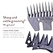 Lister Countryrange Countryman Pack - Professional Sheep Shearing Comb & Cutter Pack - 76mm General Purpose Convex Comb with 2 Claw Cutters - For Fusion, Skorpion & Outback Shears - 228-13700