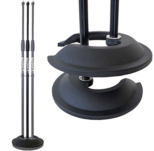 Keepdrum MS096 - Pie de micrófono (pie recto, apilable, con base redonda de fundición) Cover