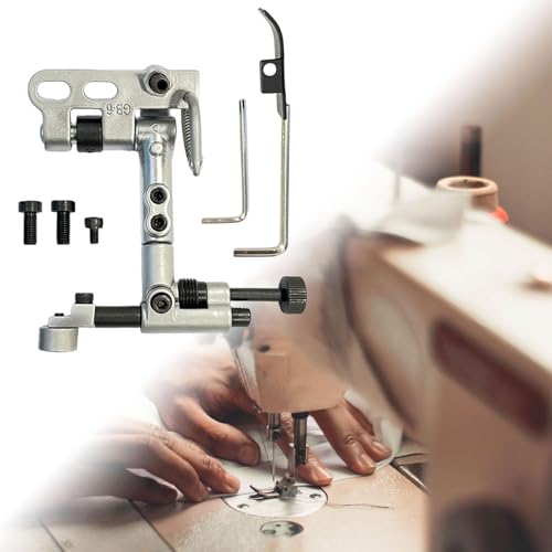 Guide de bord suspendu pour surpiqûres parfaites en atelier de couture