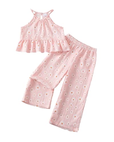 Baby Girl Outfits 18 24 Months Toddler Clothes Summer Pink Camisole Set