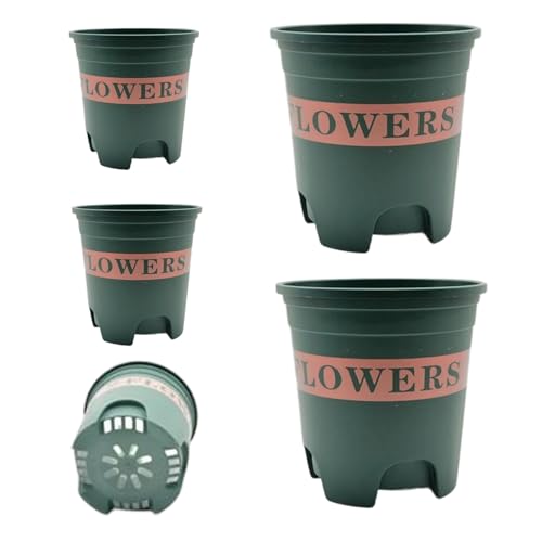 ceaqed Lot de 5 Pots de Culture, avec Trous de Drainage, Accessoires pour la Culture de - pour jardiniers, éleveurs, Agriculteurs, Ainsi Que pour Le Jardin, Les légumes, Les Fruits, la terrasse, Les