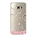 UCLL Samsung Galaxy S7 Edge Case, Galaxy S7 Edge Cherry Leaf Falling Case, Durable Silicon Case for Samsung Galaxy S7 Edge with a Screen Protector