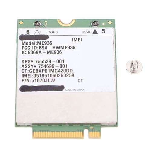 Plyisty Carte Réseau 4G LTE, Module NGFF M.2 avec Vitesse de Téléchargement de 100 Mbps pour Tablette PC Ultrabook, Prise en Charge de OS