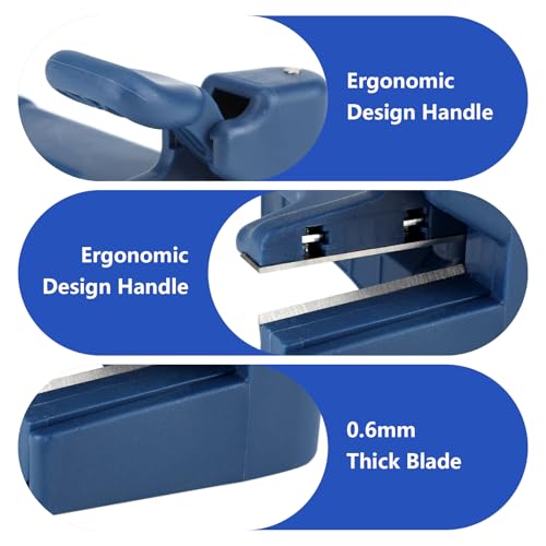 Luatoxry Edge Banding Trimmer, Manual Veneer Edge Trimmer, Plastic Edgebanding Trimmers for Cutting 54mm Width and 0.5mm Thickness Wood, Woodworking Banding End Cutter, 5.51x3.35in by Luatoxry - Used condition - Image 2