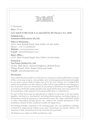 Image of Taxmann's GST Acts with Rules [Bare Act | Finance Act 2026] - Consolidated | Annotated Compendium of the CGST | IGST | UTGST | Compensation Cess Acts with Rules