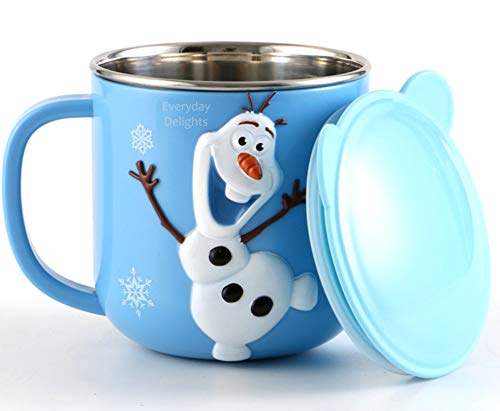 Reviews de Olaf cara para comprar online. 41 Everyday Delights Disney Frozen Olaf Blue - Taza 3D aislada de acero inoxidable con tapa, 250 ml