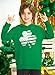 IIMMER Child Girl's St.Patrick's Day Fashion Saint Sweatshirt Shamrock Clover Irish Hoodie Pullover Top Green Patriotic 14 Years