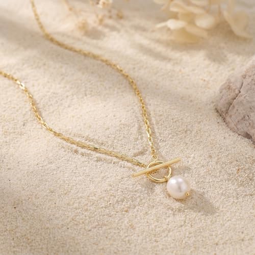 Image of Gold Silver Necklace for Women, Dainty Cubic Zirconia Pendant