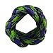 Handmade Neckerchief Slide Woggle for Scouts Paracord Turks Head Knot Neon (Zombie)