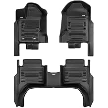 TuxMat - for Ford Ranger 2019-2023 Models - Custom Car Mats - Maximum Coverage, All Weather, Laser Measured - This Full Set Includes 1st and 2nd Rows
