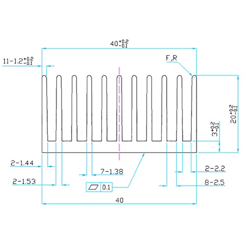 Jienk 4Pcs Black Aluminum Heat Sink With Thermal Conductive Adhesive Tape, 40×40×20Mm Heatsink Cooler For Cooling Vrm Gpu Stepper Driver 3D Printer Stepper Motor #TOP5