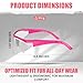 Navigator Safety Glasses for Men & Women | ANSI Z87.1, Anti-Scratch, UV Protective Eyewear & Clear Eye Protection Glasses with Navigator | Reader Safety Work Glasses | Pink - Clear - 3Pack