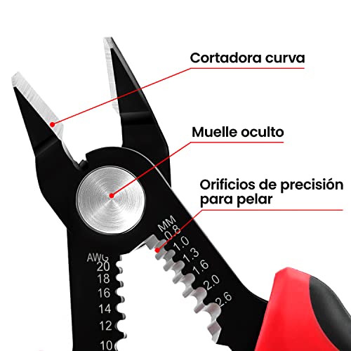 Kaiweets Wire Cutters 5-Inch Flush Pliers With Supplementary Stripping, Cutting Pliers, Handy And Slim Diagonal Cutters, Sharp Snip #TOP2
