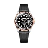Bobroff - Reloj de Hombre automático Diver Profesional de Buceo, 1000 m, Negro, 41MM, válvula de Helio BF0007-CN