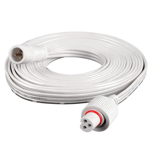10FT IP68 3-Pin Extension Cable for Govee Outdoor Lights | Compatible with Govee Dots H705A, H705B, H705C, H706A, H706B, H706C & Other Permanent Outdoor Lighting Systems