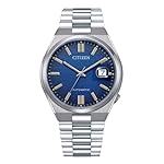 Citizen-Automatic-Blue-Dial-Mens-Watch-NJ0151-88L-Analogue-Stainless-Steel-Silver-Strap