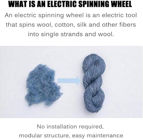 Rouet électrique modulaire de 113g pour un atelier de tissage ordonné - 4