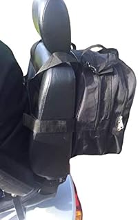 Bolsa grande de compras/equipaje para scooter o silla de ruedas, color negro