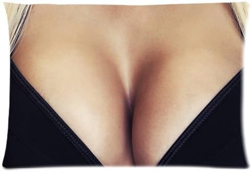Rowe8563 Boob Custom Cotton Pillow Case Cover Standard Size 20" X 30" (One Side) PLQ-0912