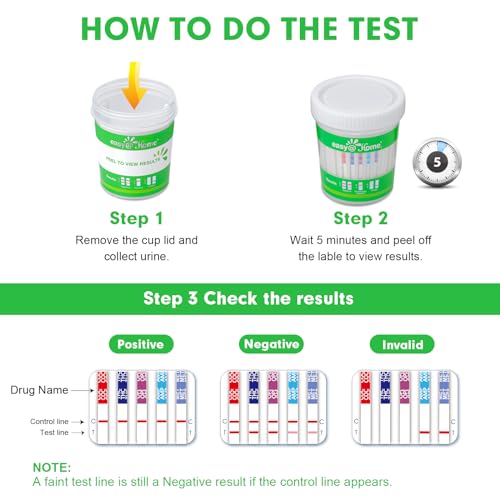 Easy@Home ECDOA-254-5T 5 Pack Easy@Home Drug Test Cup For 5 Popular Drug Tests Marijuana thumb #3
