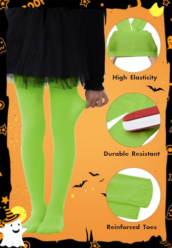 Zando Ballet Tights for Girls - Ultra Soft Girls Dance Tights Elastic Ballet Footed Halloween Tight Girl for Daily School4