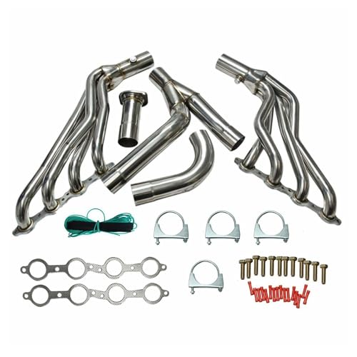 Exhaust Headers For 1999-2006 Chevy Avalanche/Silverado & GMC Sierra - 4.8 5.3 6.0 2WD/4WD GMT800-1999 2000 2001 2002 2003 2004 2005 2006 Avalanche/Silverado/Sierra Exhaust Manifold Header