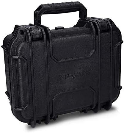 Navaris Protective Outdoor Camera Case - Hard Case with Customisable Foam Inserts - Water and Dust Equipment Protection - Size S (Black)