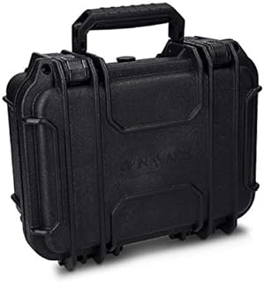 Navaris Protective Outdoor Camera Case - Hard Case with Customisable Foam Inserts - Water and Dust Equipment Protection - Size S (Black)