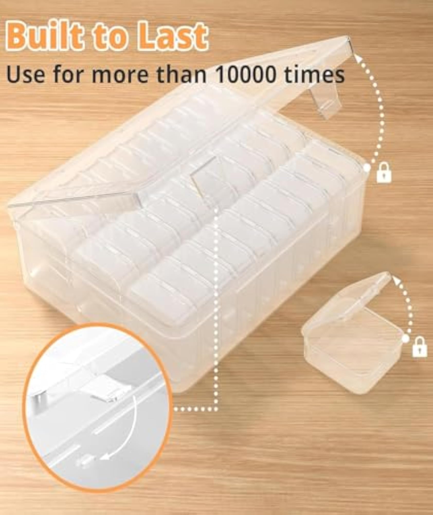 30 Pcs Transparent Jewellery Organizer Box with Mini Storage