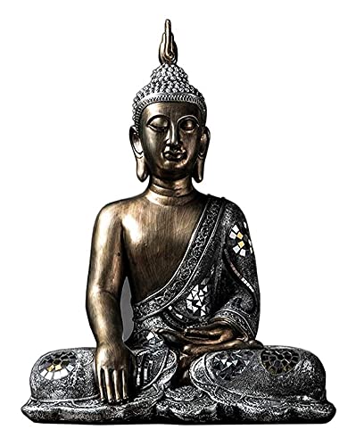 WQQLQX Statue Sitzende Buddha skulptur Thailand Buddha Statue Statue Zen...