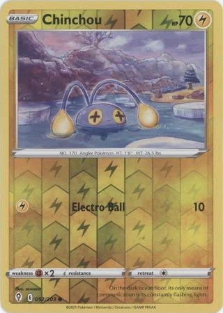 Chinchou - 052/203 - Common - Reverse Holo - Sword & Shield - Evolving Skies