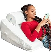 Ritalia Coussin de Lecture pour LIT avec 3 élévations, Idéal Coussin Triangle, Coussin Lecture e...