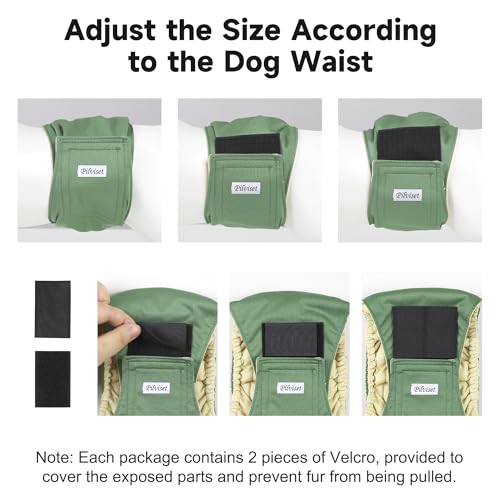 Image of 5 Pack Dog Diapers Male Reusable, Premium Belly Bands for Male Dogs, High Absorbing Male Dog Pee Wraps for Doggie in Incontinence or Excitable Urination and Training,Light Gray,XXL