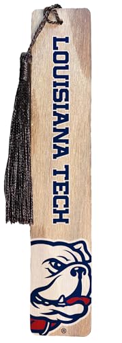 Louisiana Tech Bulldogs Officially Licensed Collegiate Wooden Bookmark with Tassel