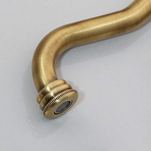 Robinet de lavabo à long bec pivotant pour éliminer les éclaboussures