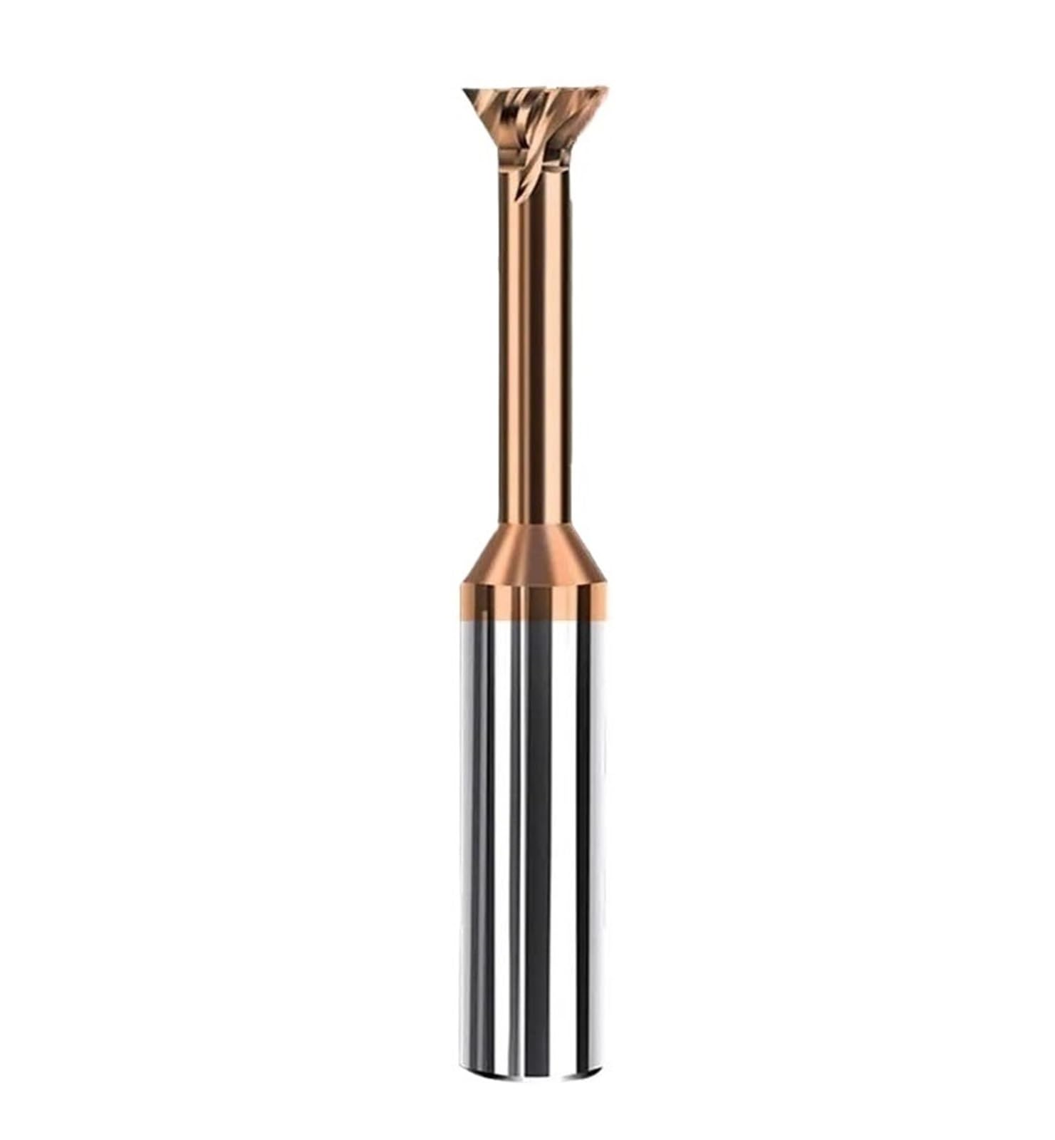1 szt. Kształt jaskółczego ogona Frez szczelinowy Długie narzędzie do cięcia Długość węglika Średnica 4 ostrza mm-20 mm(12xD12x100L,60Degree-BB2055)