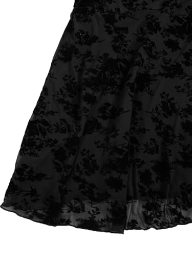 Wdirara Women's Plus Size Floral Print Mesh Cami Dress #TOP20