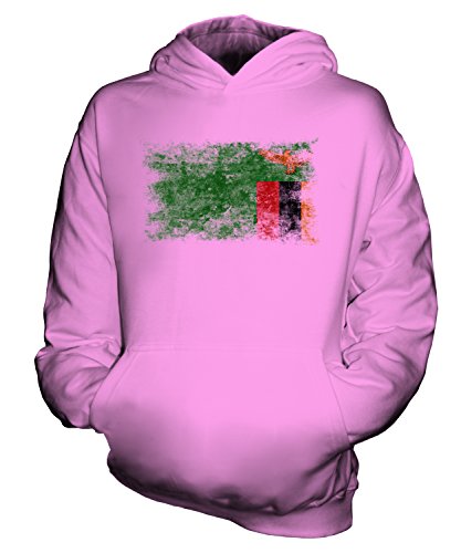 Sweat-shirt à capuche Zambie drapeau délavé pour enfant fille et garçon