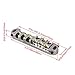 BQLZR Chrome Locking Tune-o-matic Guitar Bridge Roller Saddle Replacement